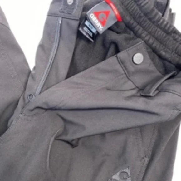 Gerry Men's Water Resistant Fleece Lined 4-Way Stretch Snow Pants, Black, Size M - Picture 6 of 14